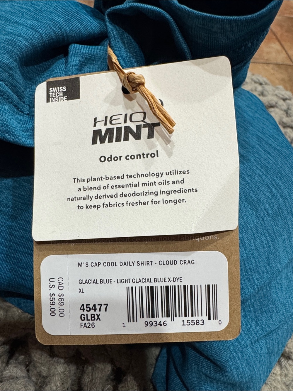 Nwt Patagonia Men's Capilene® Cool
Daily Shirt - Cloud Crag size XL - Picture 6 of 6